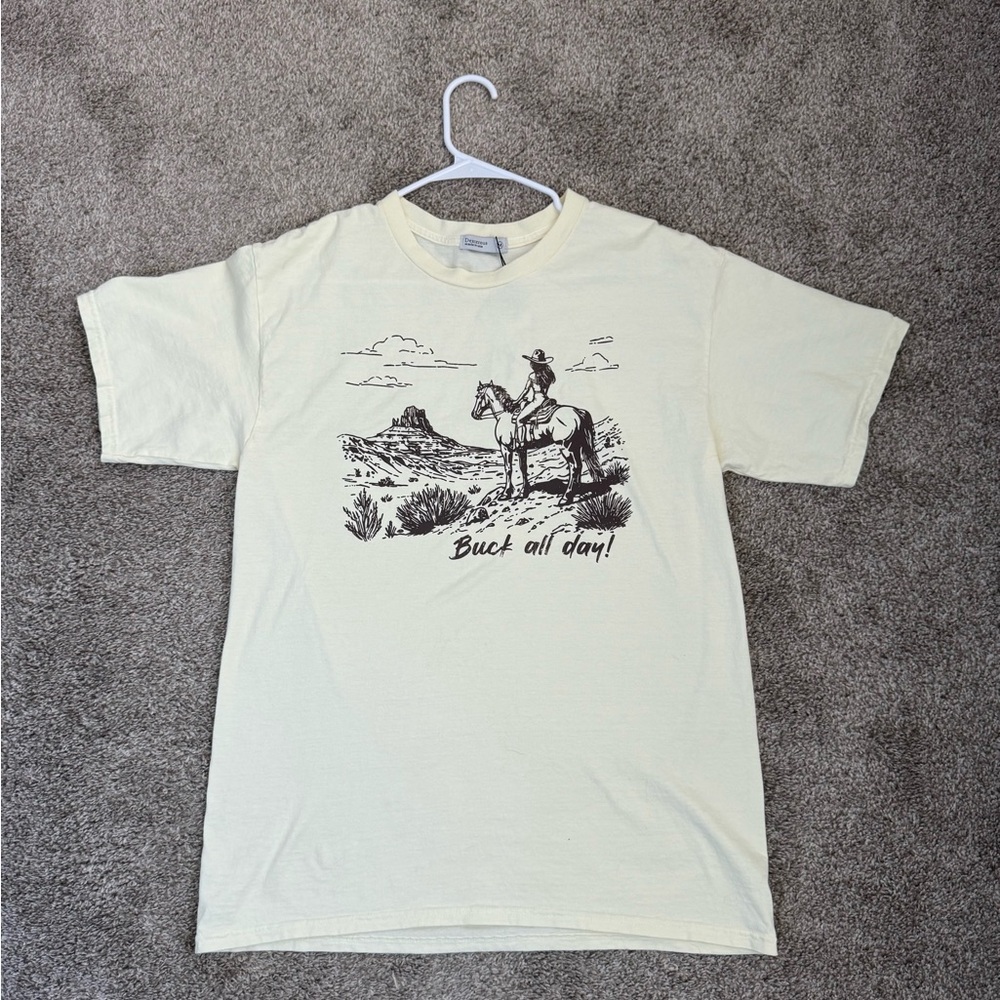 Cream Graphic T-Shirt